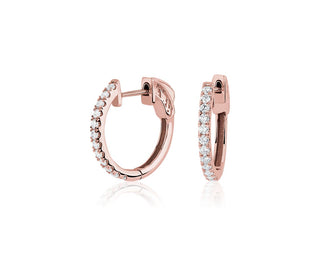 The Perfect Diamond Hoops In 14k Rose Gold (1/2 Ct. Tw.)