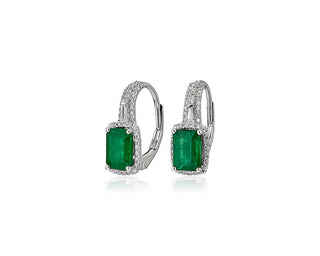 Luxury gemstone Huggies earrings in West Palm Beach