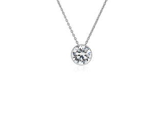 Floating Diamond Pendant In 14k White Gold (2 Ct. Tw.)