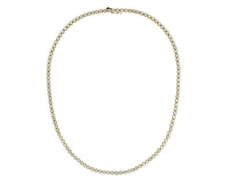 Straight Eternity Necklace In Yellow Gold (7 Ct. Tw.)