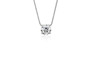 Platinum Floating Diamond Solitaire Pendant(1.75 carat total weight)