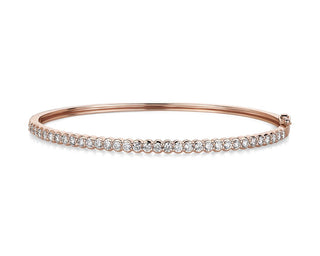 Diamond Bangle In 14k Rose Gold (1 1/2 Ct. Tw.)