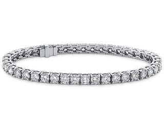 Signature Ideal Cut Diamond Tennis Bracelet In Platinum (7 Ct. Tw.)