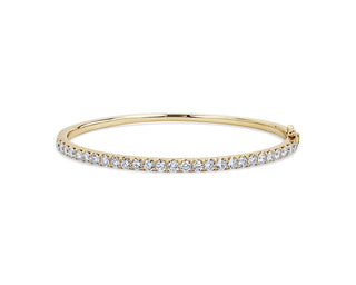 Lab Grown Diamond Pavé Bangle Bracelet In 14k Yellow Gold (3 Ct. Tw.)