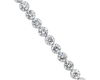 Floating Diamond Tennis Bracelet In 14k White Gold (10 Ct. Tw.)