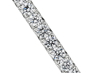 French Pavé Diamond Bangle In 14k White Gold (2 Ct. Tw.)