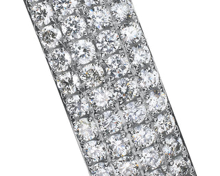 Diamond Multi-Row Bangle In 14k White Gold (5 Ct. Tw.)