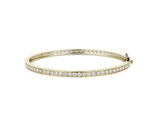 Eternity Diamond Bangle Bracelet In 18k Yellow Gold (3 Ct. Tw.)