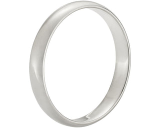 Traditional 14k White Gold Wedding Ring (3mm)