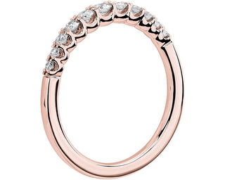 Selene's 13k rose gold graduated diamond anniversary ring (1/3 carat total weight)