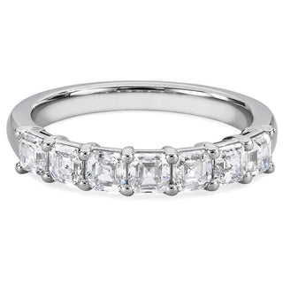 Seven Stone Asscher Lab Grown Diamond Ring in 14k White Gold (1 ct. tw.)