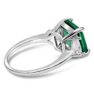 2.5 Ct. Simulated Palaiba Tourmaline Gemstone Ring in 14K Plated White Gold