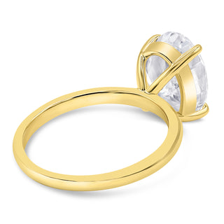 3.5 Ct. Flawless Simulated Diamond Solitaire Engagement Ring in 14K Plated Yellow Gold