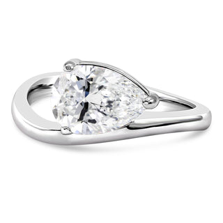 3.5 Ct. Lab Grown Diamond Solitaire Engagement Ring in 14K White Gold