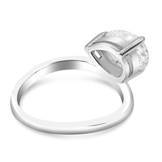 3.5 Ct. Lab Grown Diamond Solitaire Engagement Ring in 14K White Gold