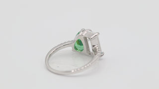 1.80 grams Lab-Grown Emerald Diamond Birthstone Ring