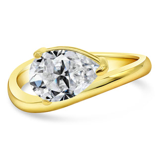 3.5 Ct. Lab Grown Diamond Solitaire Engagement Ring in 14K Yellow Gold