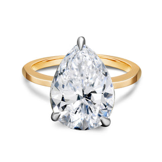 2.921 Moissanite Diamond Soltaire Engagement Ring