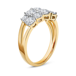 1.796 CTW Diamond Multi-Cluster Ring | Neptunes Jewelry.