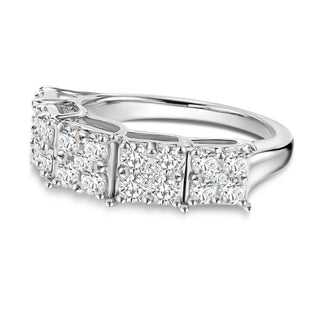 1.138 CTW LGD Diamond Quintuple Set Ring | Neptunes Jewelry.