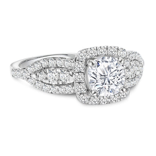 1.499 CTW LGD Diamond Halo Engagement Ring | Neptunes Jewelry