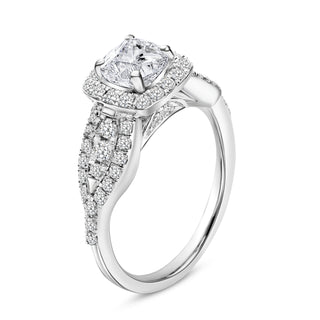 1.499 CTW LGD Diamond Halo Engagement Ring | Neptunes Jewelry