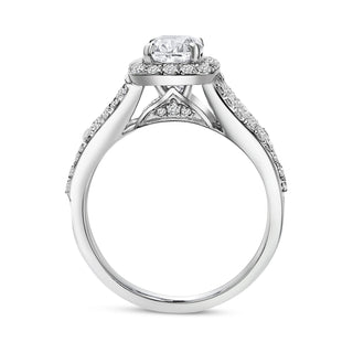 1.499 CTW LGD Diamond Halo Engagement Ring | Neptunes Jewelry