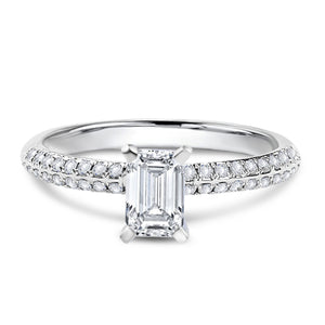 0.959 CTW LGD Diamond Pave Engagement Ring | Neptunes Jewelry