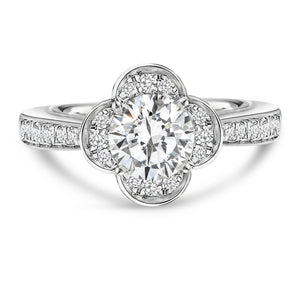 Discover the 1.247 CTW LGD Diamond Floral Engagement Ring | Neptunes Jewelry