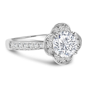 Discover the 1.247 CTW LGD Diamond Floral Engagement Ring | Neptunes Jewelry