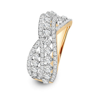 1.346 LGD Diamond Multilayer Ring