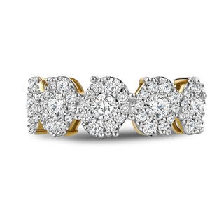 Exquisite 1.242 CTW LGD Diamond Oval Cluster Ring | Neptunes Jewelry