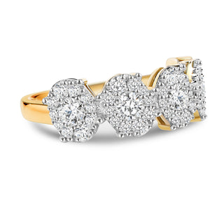 Exquisite 1.242 CTW LGD Diamond Oval Cluster Ring | Neptunes Jewelry