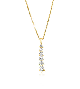 0.999 LGD Diamond Pendant Necklace