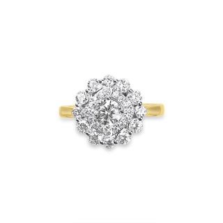 1.266 LGD Diamond Double Halo Ring