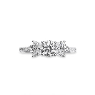 1.183 LGD Diamond Marquise Accented Engagement Ring