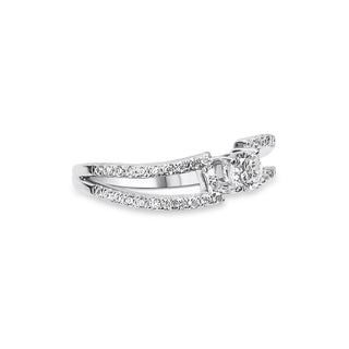 1.483 CTW LGD Diamond Leaf Accent Engagement Ring | Neptunes Jewelry