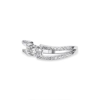 0.516 LGD Diamond Modern Pave Split Shank Ring