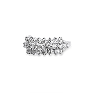 2.105 LGD Diamond Triple Row Ring