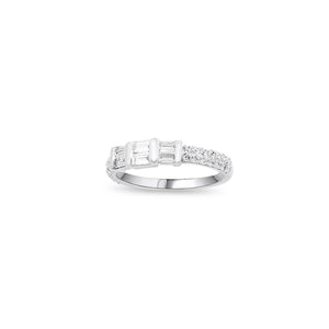 0.65 LGD Diamond Baguette Pavé Band