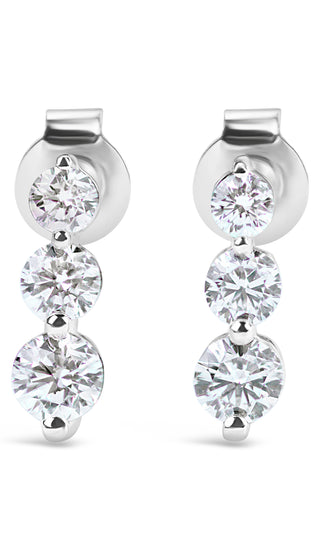 1.274 LGD Diamond Dangle Earrings