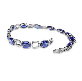 13 Diamond Gemstone Bracelet