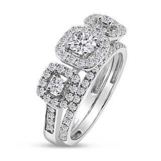 1.353 CTW LGD Diamond Triple Halo Engagement Ring | Neptunes Jewelry.