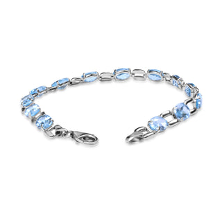 3.41 grams Natural Topaz Diamond Natural Sky Blue Topaz Bracelet