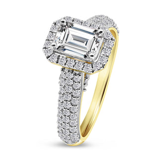 1.719 CTW LGD Diamond Halo Engagement Ring | Luxurious Sparkle at Neptunes Jewelry