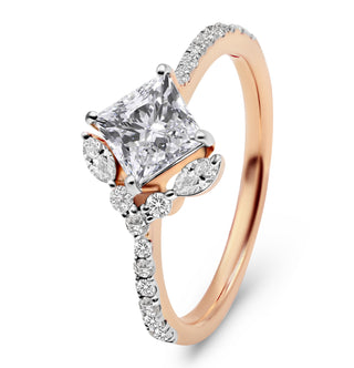 1.284 LGD Diamond Accented Engagement Ring