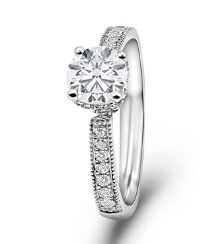 1.361 CTW LGD Diamond Pave Engagement Ring - Neptunes Jewelry