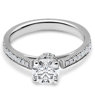 1.361 CTW LGD Diamond Pave Engagement Ring - Neptunes Jewelry