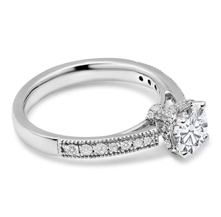 1.361 CTW LGD Diamond Pave Engagement Ring - Neptunes Jewelry