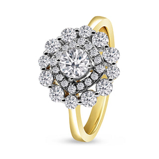 Elegant 1.266 CTW LGD Diamond Double Halo Ring - Luxury Jewelry | Neptunes Jewelry